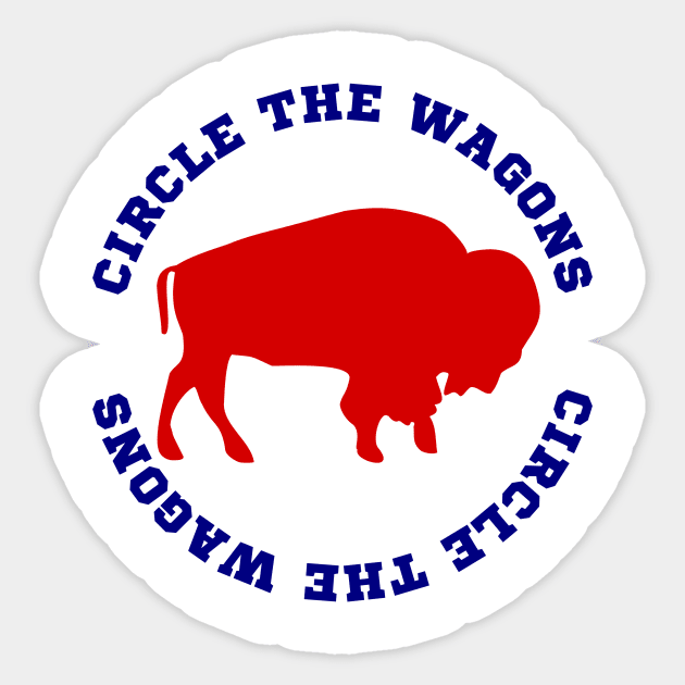 Buffalo Football Circle the Wagons Sticker by LaurenElin